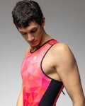 ALÉ Cycling skinsuit - TRIATHLON TRIPLE - pink/black