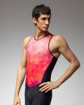 ALÉ Cycling skinsuit - TRIATHLON TRIPLE - pink/black