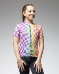 ALÉ Cycling short sleeve jersey - MULTIVERSO 2.0 KID - multicolour