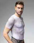 ALÉ Cycling short sleeve t-shirt - INTIMO ARGON - white