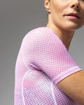 ALÉ Cycling short sleeve t-shirt - INTIMO FAN - pink