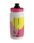 ELITE Cycling water bottle - FLY 550 TEAM EF PRO CYCLING 2024 - white/pink/yellow