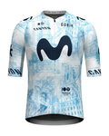 GOBIK Cycling short sleeve jersey - INFINITY MOVISTAR TEAM 24 - light blue/white