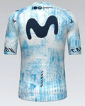GOBIK Cycling short sleeve jersey - ODYSSEY MOVISTAR TEAM 24 - light blue/white