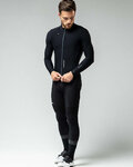 GOBIK Cycling winter long sleeve jersey - PACER SOLID - black