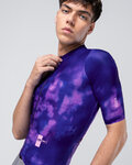 GOBIK Cycling short sleeve jersey - ATTITUDE 2.0 - blue/purple