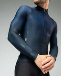 GOBIK Cycling winter long sleeve jersey - HYDER - blue