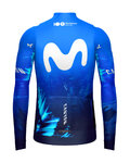 GOBIK Cycling winter long sleeve jersey - HYDER MOVISTAR TEAM 2024 - blue/white