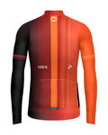 GOBIK Cycling winter long sleeve jersey - HYDER INEOS GRENADIERS 2024 - red/orange