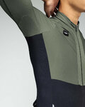 GOBIK Cycling winter long sleeve jersey - HYDER BLEND - green/black