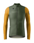 GOBIK Cycling winter long sleeve jersey - SUPERHYDER - yellow/green