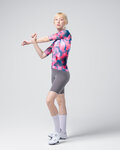 GOBIK Cycling short sleeve jersey - CX PRO 4.0 - blue/pink