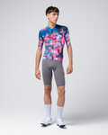 GOBIK Cycling short sleeve jersey - CX PRO 4.0 - blue/pink