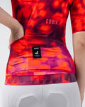 GOBIK Cycling short sleeve jersey - CX SOLID - red/bordeaux/pink