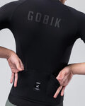 GOBIK Cycling short sleeve jersey - CX SOLID - black
