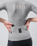 GOBIK Cycling short sleeve jersey - CX SOLID - grey