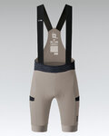 GOBIK Cycling bib shorts - GRIT 3.0 - beige
