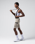 GOBIK Cycling bib shorts - GRIT 3.0 - beige