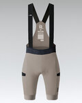 GOBIK Cycling bib shorts - GRIT 3.0 - beige