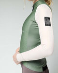 GOBIK Cycling windproof jacket - SKIMO PRO WOMEN - ivory/green