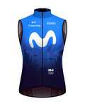 GOBIK Cycling gilet - PLUS 2.0 MOVISTAR TEAM 2024 - blue/white