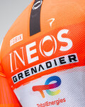 GOBIK Cycling gilet - PLUS 2.0 INEOS GRENADIERS 26 - white/orange
