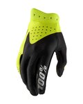 100% SPEEDLAB Cycling long-finger gloves - ITRACK - black/yellow
