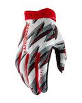 100% SPEEDLAB Cycling long-finger gloves - RIDEFIT - red/white/black