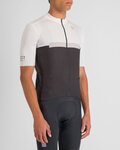 SPORTFUL Cycling short sleeve jersey - PISTA - white/black