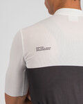 SPORTFUL Cycling short sleeve jersey - PISTA - white/black