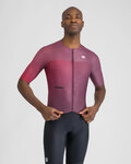 SPORTFUL Cycling short sleeve jersey - LIGHT - purple/bordeaux