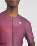 SPORTFUL Cycling short sleeve jersey - LIGHT - purple/bordeaux