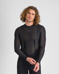 SPORTFUL Cycling long sleeve t-shirt - WINTER LAYER TEE LS - black