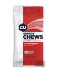 GU Cycling nutrition - ENERGY CHEWS 60 g STRAWBERRY