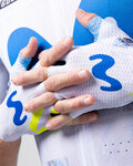 GOBIK Cycling fingerless gloves - VIPER MOVISTAR TEAM 26 - white