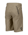 SCOTT Cycling shorts without bib - ENDURANCE - beige