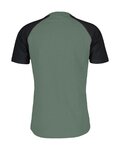 SCOTT Cycling short sleeve t-shirt - ICON RAGLAN - green/black
