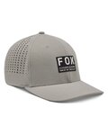 FOX Cycling hat - NON STOP TECH FLEXFIT - grey