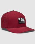 FOX Cycling hat - NON STOP TECH FLEXFIT - bordeaux