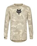 FOX Cycling summer long sleeve jersey - RANGER TRU DRI - grey