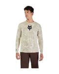 FOX Cycling summer long sleeve jersey - RANGER TRU DRI - grey