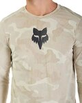 FOX Cycling summer long sleeve jersey - RANGER TRU DRI - grey