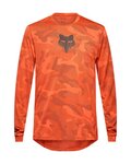 FOX Cycling summer long sleeve jersey - RANGER TRU DRI - orange