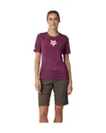 FOX Cycling short sleeve jersey - RANGER TRU DRI W - bordeaux