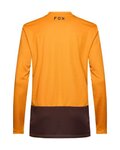 FOX Cycling summer long sleeve jersey - RANGER LS HEAD - brown