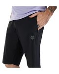 FOX Cycling shorts without bib - MTB RANGER - black