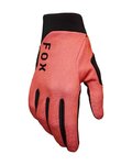 FOX Cycling long-finger gloves - W RANGER - black/pink