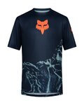 FOX Cycling short sleeve jersey - RANGER IMAGE PRINT SS - blue