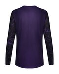 FOX Cycling summer long sleeve jersey - RANGER IMAGE PRINT LS - black/purple