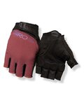 GIRO Cycling fingerless gloves - TESSA II GEL - bordeaux